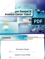 Penyiapan Sampel & Analisis Cairan Tubuh: Abd. Rahman Munir 150 2011 0296