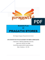 Pragathi Stores Business Plan