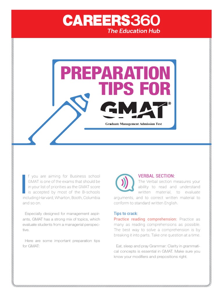 GMAT Preparation Tips PDF | PDF | Graduate Management Admission Test ...