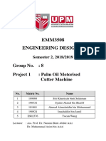 Palm Oil Motorised Cutter Machine Design Report