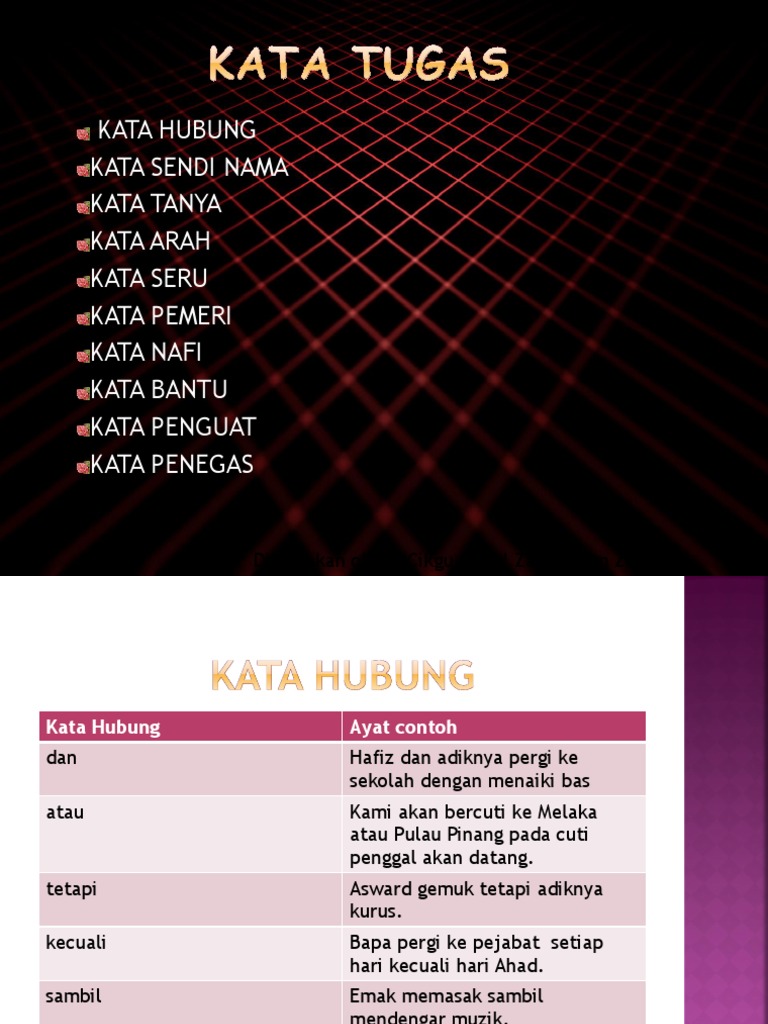 Ulangkaji Kata Tugas