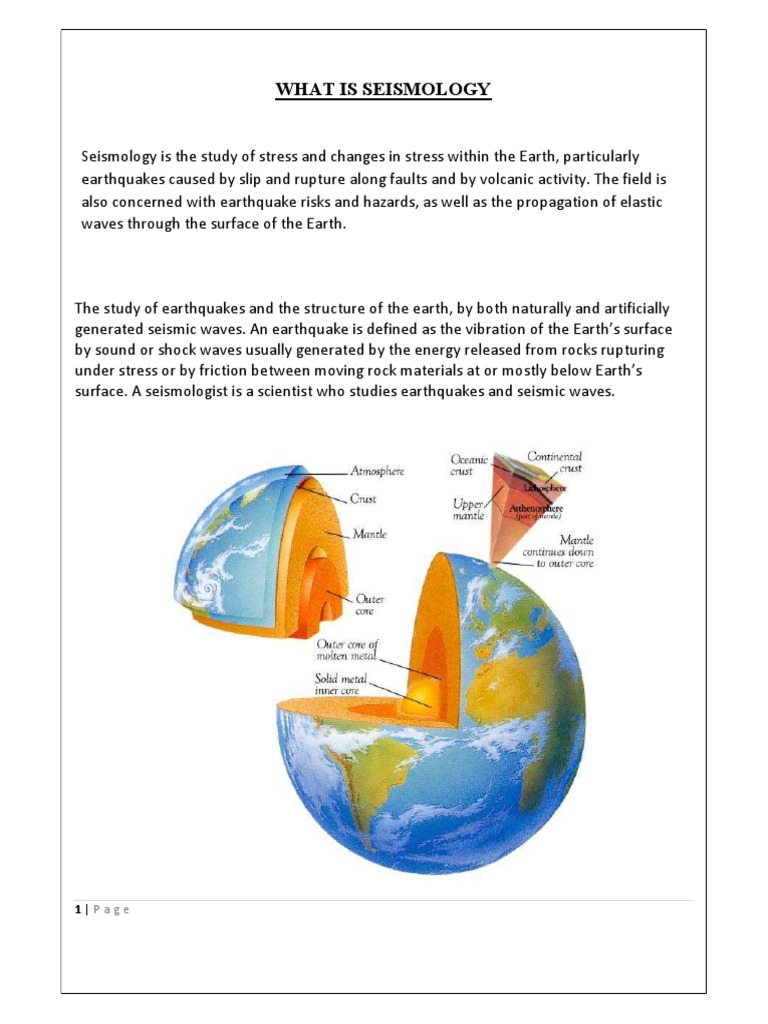 Understanding Seismology and Earthquakes | PDF | Plate Tectonics ...