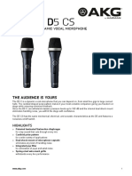 Akg d5c d5cs Cutsheet