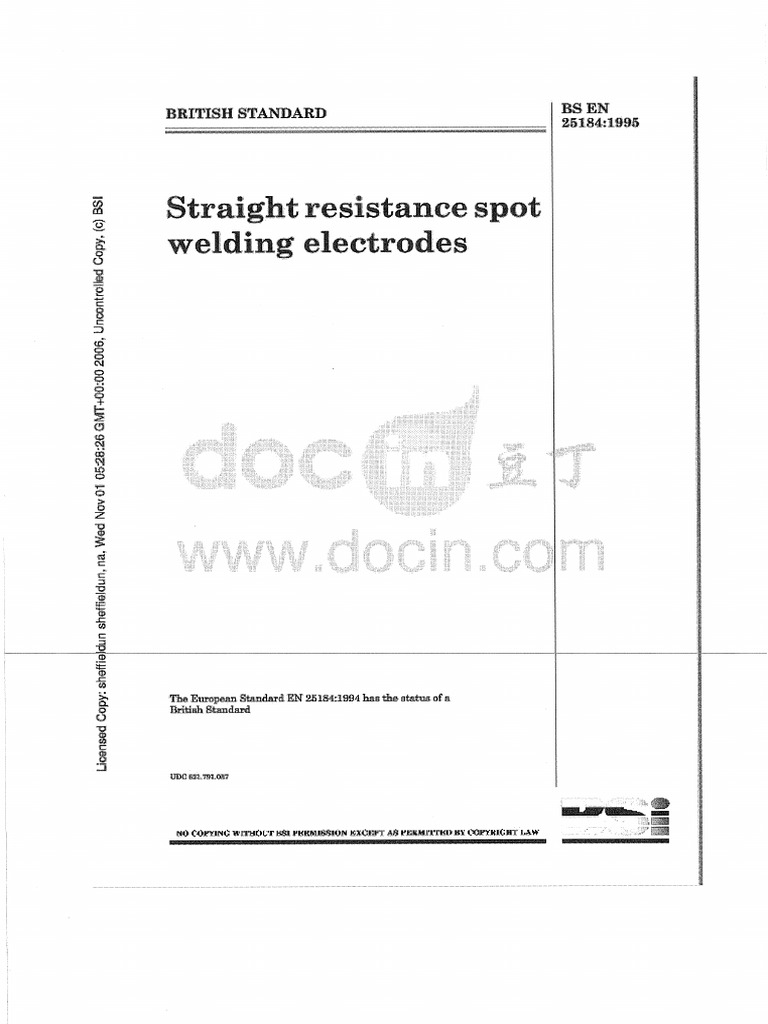 BS en 25184 - 1994 | PDF
