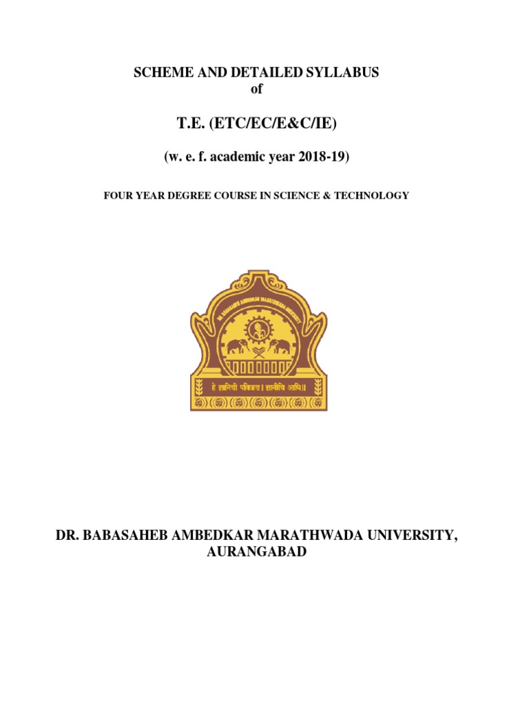 Te Ect Syllabus Revised 2018-19 | PDF | Digital Signal Processing ...
