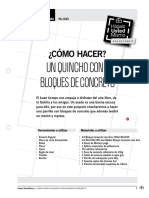 Como Hacer Un Quincho Con Bloques de Concreto PDF