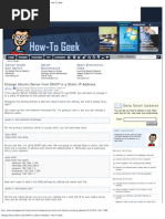 Change Ubuntu Server From DHCP To A Static IP Address - How-To Geek
