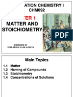 Matter and Stoichiometry 