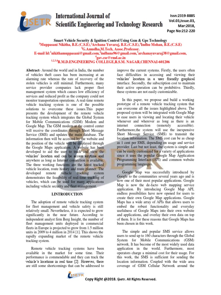 Smart Vehicle Security PDF | PDF | Application Programming Interface ...
