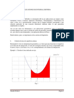 Aplicaciones de Integral Definida