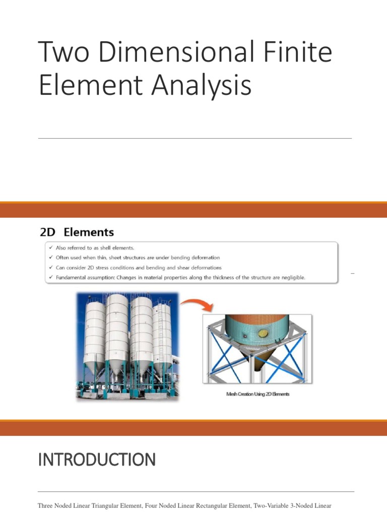 Two Dimensional Finite Element Analysis | PDF | Stress (Mechanics ...