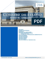 Boletín de jurisprudencia  Consejo de Estado No 216 de 2019