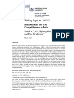Working Paper No. 2010/22: Infrastructure and City Competitiveness in India