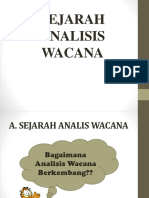 Sejarah Analisis Wacana