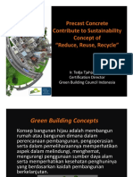 Precast Concrete Contribute To Sustainability Concept
