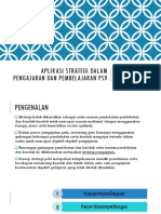 Aplikasi Strategi Dalam Pengajaran Dan Pembelajaran PSV