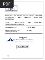 "Safety Awareness AND Accident Prevention in Hotels" Submitted by Guided by