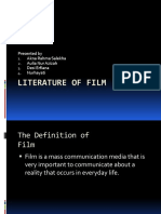 Literature of Film: Presented by Akna Rahma Salekha Aulia Nur Azizah Desi Erfiana Nurhayati