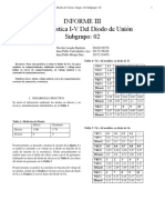 Informe Sobre Diodos de Union PN