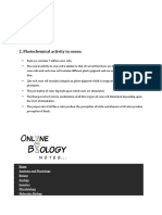 Photochemical Activity in Cones:: Home Anatomy and Physiology Botany Zoology Genetics Microbiology Molecular Biology