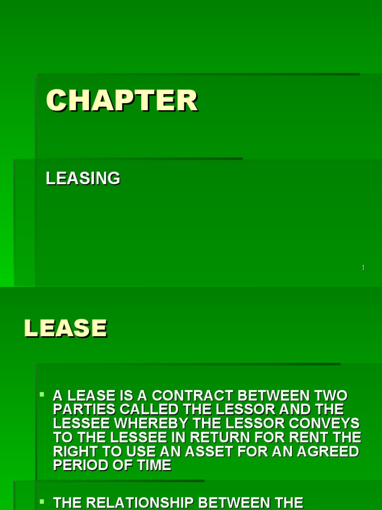 Leasing | PDF | Lease | Renting