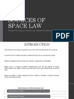 Sources of Space Law