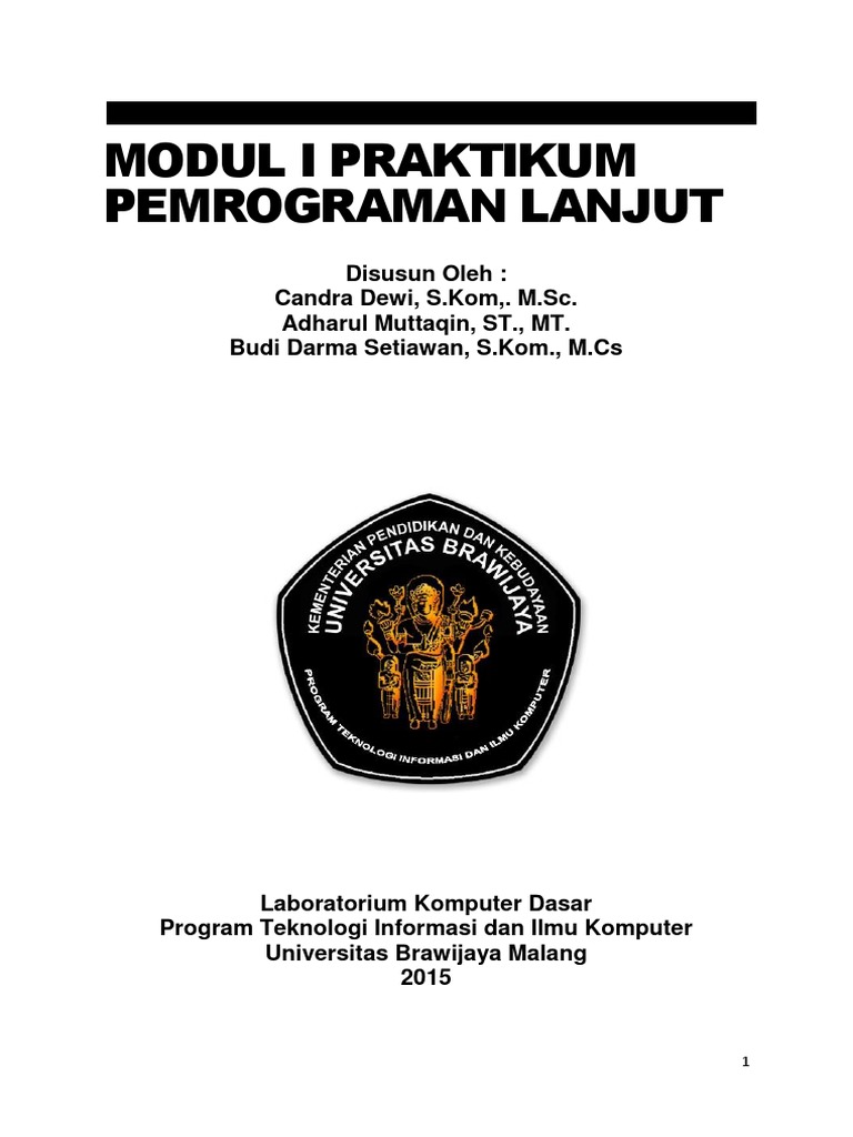 Modul I Praktikum Pemrograman Lanjut Revisi PDF | PDF | Komputer