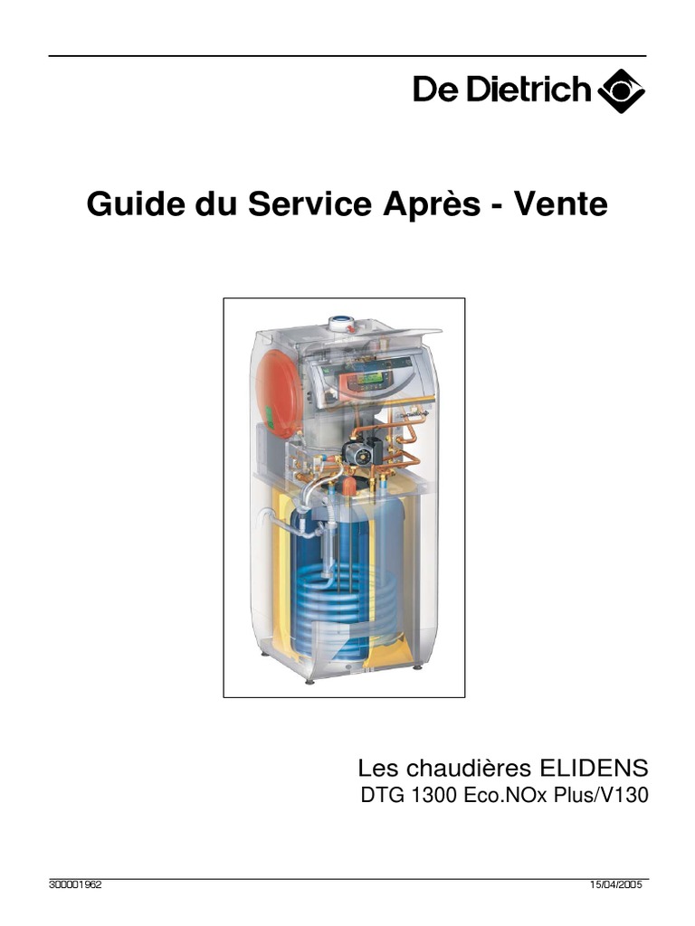 Dtg 1300 25 Eco Nox Plus V130 Guide Sav Chaudieres Elidens DTG 1300 PDF | PDF | Chaudière | Condensation