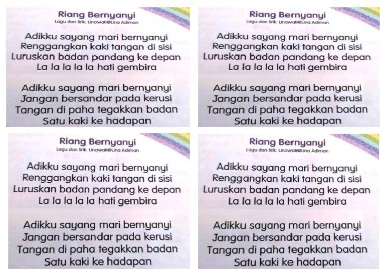 M4 Lagu Riang Bernyanyi