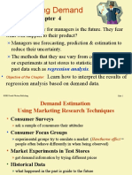 Estimating Demand Using Regression Analysis