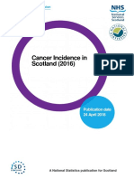 Cancer Incidence in Scotland (2016) Report Provides Latest Data