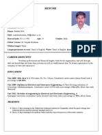 Resume: G.Venkateshwaran