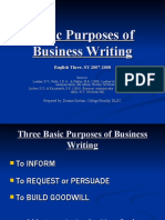 Basic Purposes of Business Writing 1424