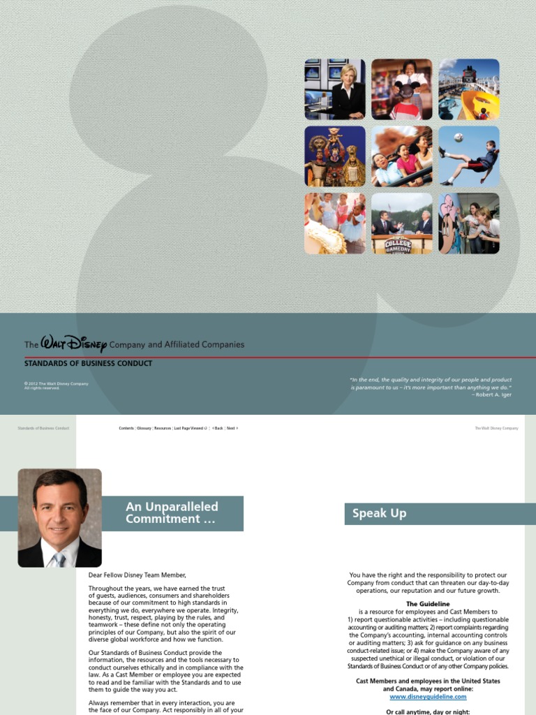 Manual Disney - Padrões de Conduta PDF | PDF | Privacy | Personally ...