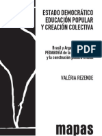 Estado Democrático, Educación Popular y Creación Colectiva