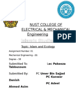 Islamic Studies: Nust College of Electrical & Mechanical Engineering