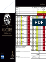 Old Course Scorecard 2015