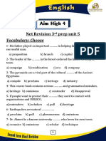 Aim High 4: Prep Unit 5 Net Revision 3