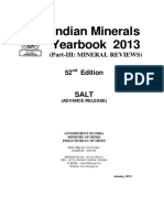 Indian Minerals Yearbook 2013 Part-III Salt Production