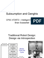 Subsumption and Genghis: CPSC 472/572 - Intelligent Robotics Brian Scassellati
