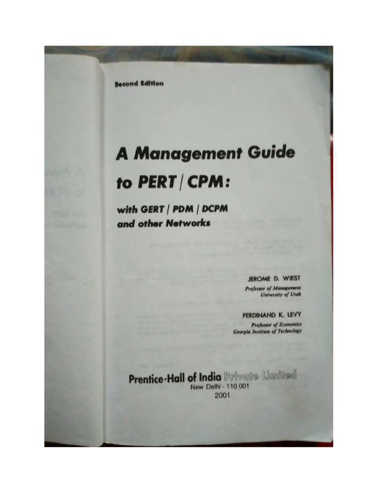 PERT and CPM Network Model Guide | PDF