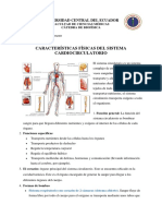 Características Físicas Del Sistema Cardiocirculatorio