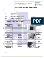 Inventario de Equipos Medicos Lincuna