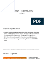Hepatic Hydrothorax - Kevin