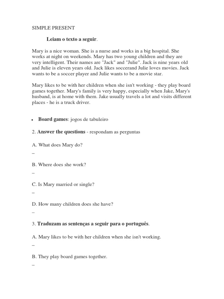 Simple Present | PDF