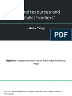 "Natural Resources and Capitalist Frontiers" - Tsing