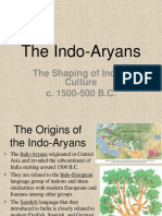 The Indo-Aryans: The Shaping of Indian Culture C. 1500-500 B.C