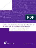 Vers La Paix, L'harmonie Et Le Bien-Être: Les Services de Police Dans Les Communautés Autochtones