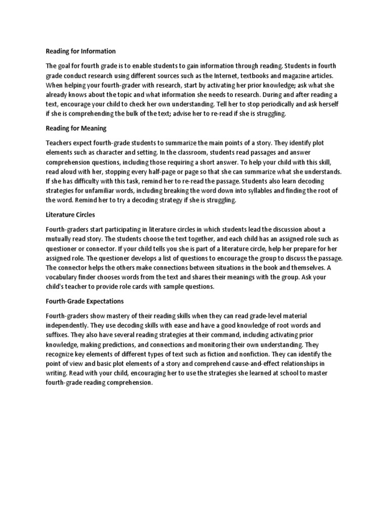 Reading For Information | PDF | Memory | Reading Comprehension