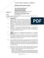 Informe #009-2019-GAJ-MDY Sobre Remuneración Gerente Municipal